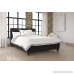 DHP Rose Linen Tufted Upholstered Platform Bed Button Tufted Headboard and Footboard with Wooden Slats Full Size - Black - B07191J3HX