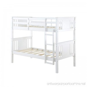 Dorel Living Dylan Bunk Bed Twin White - B01M5HAN3B