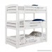 Dorel Living Sierra Triple Twin Wood Bunk Bed White - B07FCX4795