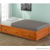 Haper & Bright Designs Twin Size Platform Storage Bed with 3 Drawers (Oak) - B07F1Q7XSL