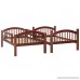 Harper&Bright Designs Twin-Over-Twin Solid Wood Bunk Bed (Walnut) - B0773MKV1D