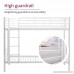 Mecor Metal Bunk Bed-Undetachable Twin over Twin Bunk Beds Frame with Movable Ladder Metal Slats For Kids/Teens/Adult/Children-White - B06XKQZJ19