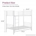 Mecor Metal Bunk Bed-Undetachable Twin over Twin Bunk Beds Frame with Movable Ladder Metal Slats For Kids/Teens/Adult/Children-White - B06XKQZJ19