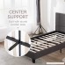 Mecor Upholstered Linen Platform Bed Metal Frame with Wood Slat Support Gray/Twin Size - B07D4DLS21