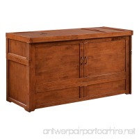 Night & Day Furniture MUR-CUB-QEN-CH-COM Murphy Cube Cabinet Bed  Queen  Cherry - B075P1VZVL