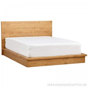 Rivet Eastport Industrial Bed 86.4 W Oak Finish - B075YZPMWK