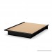 South Shore Basic Collection Platform Bed with Moulding - Queen Size - Black - Contemporary Design - by - B000CPAFBW