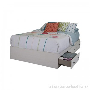 South Shore Country Poetry Mates Bed with 3 Drawers Full 54-inch White Wash - B00ZBA5PGS