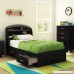 South Shore Lazer Captain Bed with 4 Drawers Full 54-inch Black Onyx - B00H4IFUS8