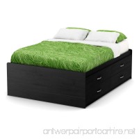 South Shore Lazer Captain Bed with 4 Drawers  Full 54-inch  Black Onyx - B00H4IFUS8