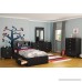 South Shore Spark Twin Storage Bed and Bookcase Headboard Pure Black - B00KXWTY6G