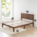 Zinus 12 Inch Wood Platform Bed with Headboard/No Box Spring Needed/Wood Slat Support/Antique Espresso Finish Full - B071DR7N51