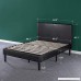 Zinus Deluxe Faux Leather Upholstered Platform Bed with Wooden Slats Queen - B00NHWGGWE