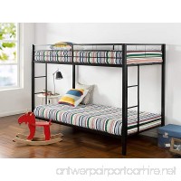 Zinus Easy Assembly Quick Lock Twin over Twin Classic Metal Bunk Bed with Dual Ladders  Quick to Assemble in Under an Hour - B06WW5GVR9