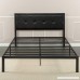 Zinus Faux Leather Classic Platform Bed Frame with Steel Support Slats Queen - B01LXM1D6Q