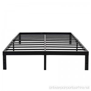 14 Inches Steel Slat Platform Bed Frame/Heavy Duty and Easy Assembly Mattress Foundation/Noise-Free Box Spring Replacement (Queen) - B0719DF3Y9