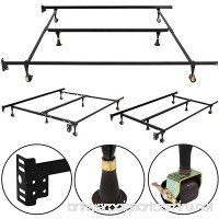 Best Choice Products Metal Bed Frame Adjustable Queen Full Twin Size W/Center Support Platform - B00SCF9JPM