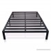 Best Price Mattress Queen Bed Frame - 14 Inch Metal Platform Beds [Model E] w/Steel Slat Support (No Box Spring Needed) Black - B072376HCL