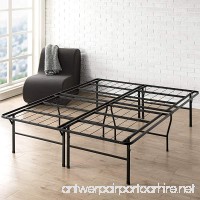 Best Price Mattress Queen Bed Frame - 18 Inch Metal Platform Beds w/Heavy Duty Steel Slat Mattress Foundation (No Box Spring Needed)  Black - B07CVQ1V27