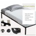 BestMassage Wooden Slat Metal Bed Frame Wood Platform Bedroom Mattress Foundation Queen Size - B07B5YMDZ6