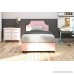 DHP Melita Linen Upholstered Platform Bed with Wooden Slat Support Twin Size - Pink - B01E5CF2YW