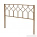 In Style Furnishings Classic Geometric Metal Honeycomb Headboard in Brushed Gold for Twin Size Beds - B013CPQ2EC