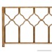 In Style Furnishings Classic Geometric Metal Honeycomb Headboard in Brushed Gold for Twin Size Beds - B013CPQ2EC