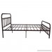Metal Bed Frame Queen The Simple-Style Iron-Art Double Bed Has The Metal Structure Metal Tube and Antique Brown Baking Paint. Firm and Durability Without Noise.Suitable for Bedroom and in the Hotel … - B07DBRZ65C