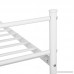 Metal full size bed frame Yanni ADRINA 10 Legs Platform Metal Mattress Foundation / Box Spring Replacement with Headboard and Footboard Under-bed Storage Enhanced Sturdy Slats White - B075NDJZJT