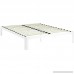 Modway Corinne Steel Queen Modern Mattress Foundation Platform Bed Frame with Wood Slat Support in White - B01NCWT9IS