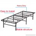 New Modern Bi-Fold Twin Folding Platform Metal Bed Frame Mattress Foundation - B01HPD02FW