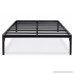 Olee Sleep 14 inch Tall Round Edge Steel Slat/Non-slip Support Bed Frame S-3500 OLR14BF10Q (Queen) - B01LWTQJBD