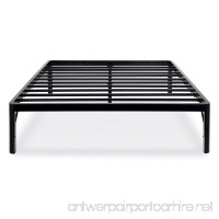 Olee Sleep 14 inch Tall Round Edge Steel Slat/Non-slip Support Bed Frame S-3500  OLR14BF10Q (Queen) - B01LWTQJBD