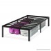 SLEEPLACE 16 Inch High Profile Round Edge Tall Steel Slat Bed Frame/Non-Slip Support/SS-3000 (TWIN XL/16 INCH TALL) - B01N19QM9H
