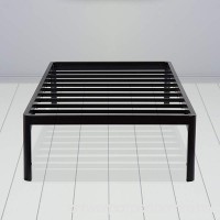 SLEEPLACE 16 Inch High Profile Round Edge Tall Steel Slat Bed Frame/Non-Slip Support/SS-3000 (TWIN XL/16 INCH TALL) - B01N19QM9H