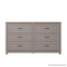 Ameriwood Home Carver Dresser Gray - B075NN29FG