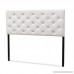 Baxton Studio Viviana Modern & Contemporary Faux Leather Upholstered Button Tufted Headboard Full White - B016OQQMTG