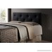 Baxton Studio Wholesale Interiors Dalini Headboard with Faux Crystal Buttons Full Black - B00P761N5S