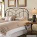 Fashion Bed Group Pomona Headboard with Arched Metal Grill and Detailed Posts Hazelnut Finish Queen - B003TOHRGE