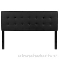 Flash Furniture Lennox Tufted Upholstered Queen Size Headboard in Black Vinyl - B079C9VJ8F