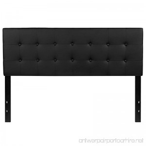 Flash Furniture Lennox Tufted Upholstered Queen Size Headboard in Black Vinyl - B079C9VJ8F