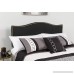 Flash Furniture Lexington Upholstered King Size Headboard with Decorative Nail Trim in Black Fabric - B0797NMTL8
