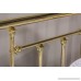 Hillsdale 1038 Chelsea Headboard Rails Not Included without Queen Classic Brass - B0006FLNGO