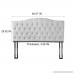 HOME BI Upholstered Tufted Button Curved Shape Linen Fabric Headboard Full/Queen Size (Beige) - B07CTPWVWS
