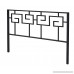 In Style Furnishings Classic Geometric Greek Metal Honeycomb Headboard in Black for Full Size Beds - B00JLSD7WK