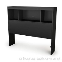 South Shore Furniture 39'' Karma Bookcase Headboard Twin Pure Black - B00H24F74G