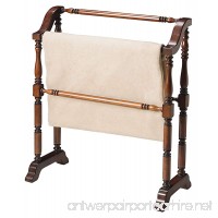 Accent Furniture - Plymouth Blanket Rack - Quilt Rack - Cherry Finish - B00KC4EEPQ