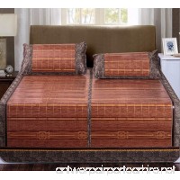 Folding Mat 1.8m Bed Sheets Student Dormitory Summer Mat Three Sets Of 1.5 Double Bamboo Mat 1.5m ZXCV (Size : 150195cm) - B07FD9GWJ4